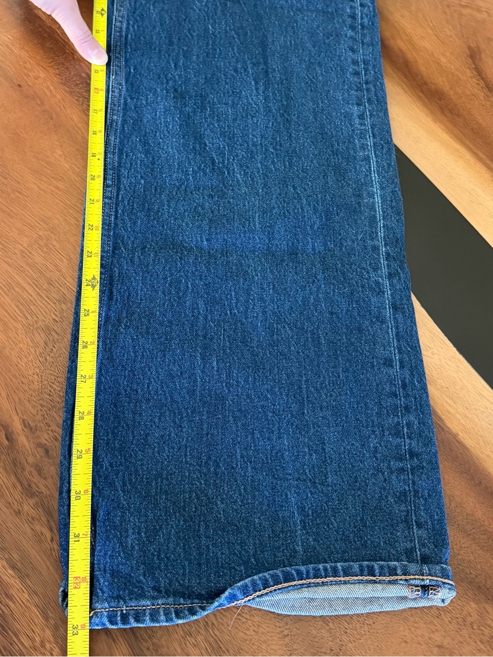 Old Navy 12 Tall Mid Rise Wide Leg Women's Blue Jeans - Picture 5 of 8